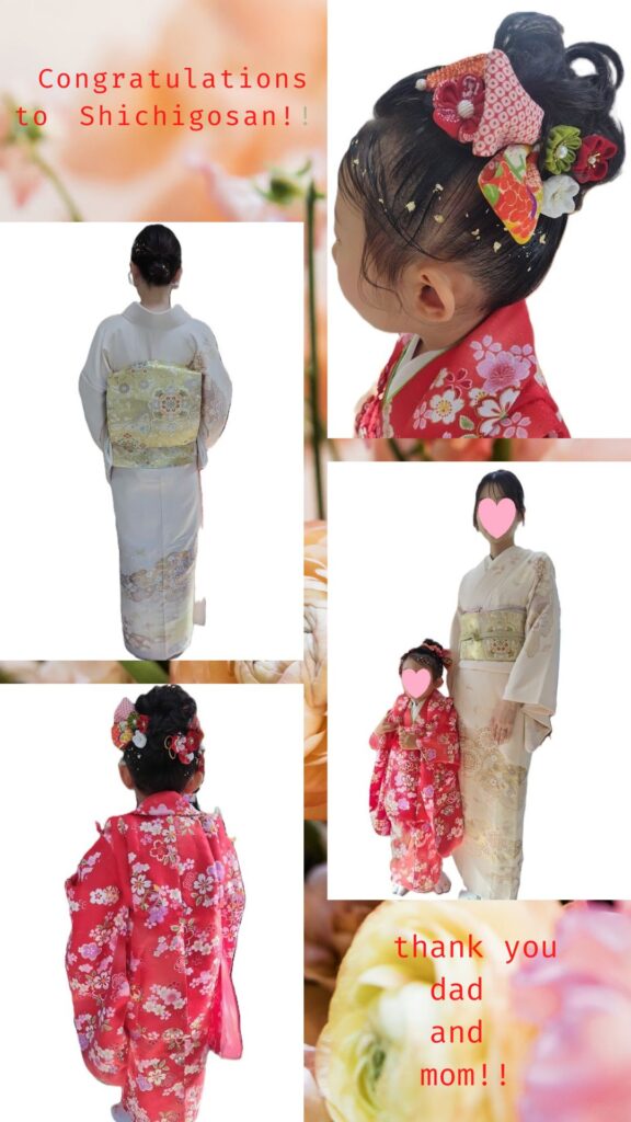 11月3歳七五三親子さまお仕度