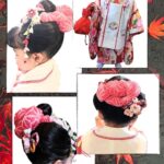 12月3歳七五三詣り日本髪